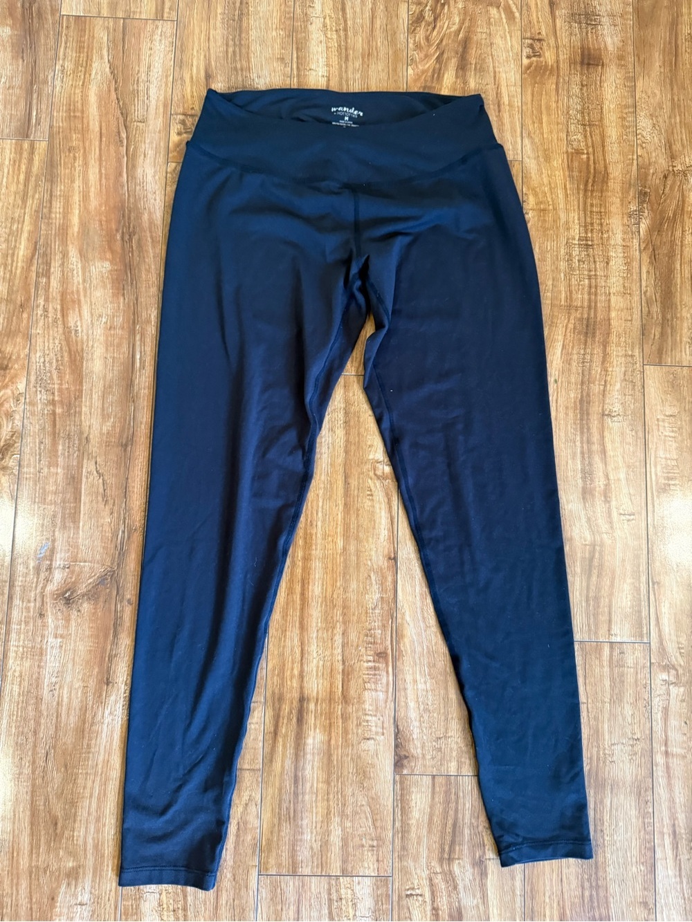 HOT TOTTIES Women’s Black Layering Thermal Leggings Tights Size Medium